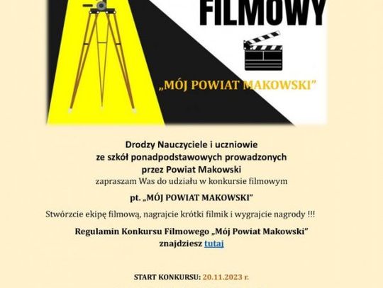 Konkurs filmowy "Mój Powiat Makowski"