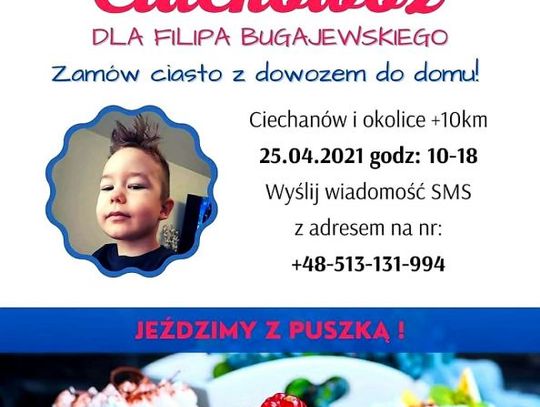 Kup ciasto, pomóż Filipowi. Ciachowóz już jutro!