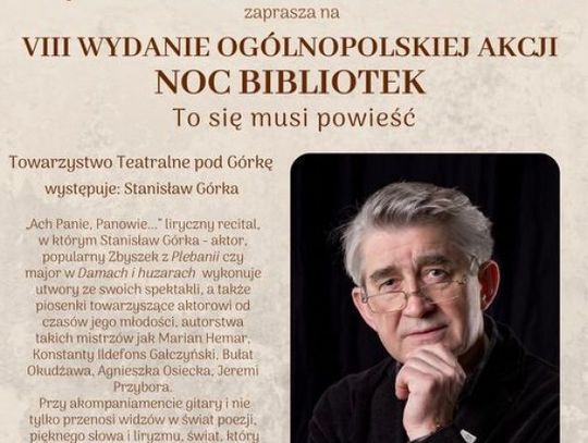Liryczna Noc Bibliotek w Krzywej Hali