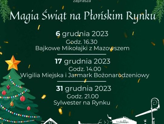 Magia Świąt od 6 grudnia w sercu Płońska