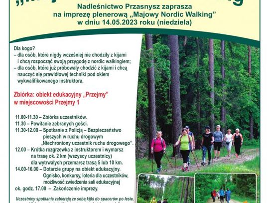 Majowy Nordic Walking - baw się z Nadleśnictwem Przasnysz