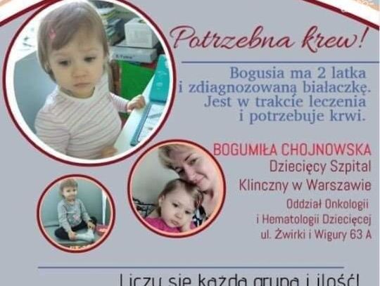 Mała Bogusia potrzebuje pomocy!