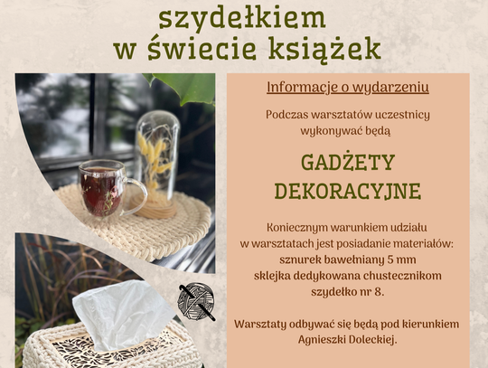 Plakat zachęcający do udziału w warsztatach