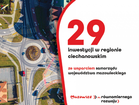 Mazowsze inwestuje w region ciechanowski!