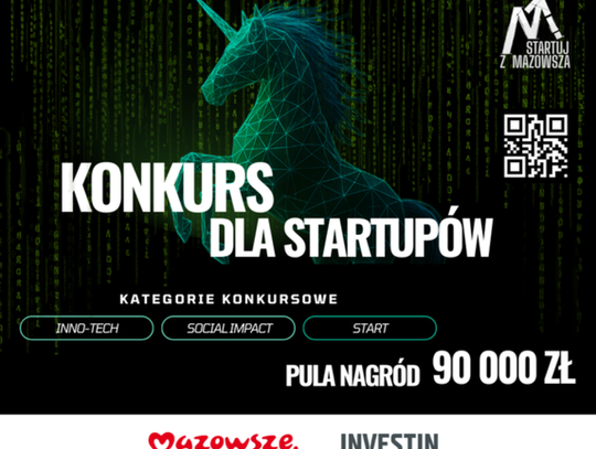 Mazowsze stawia na innowacje: Konkurs "Startuj z Mazowsza" z pulą nagród 90 tys. zł