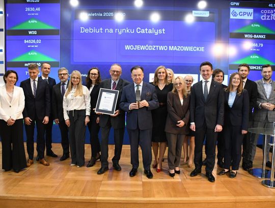 Mazowsze wchodzi na giełdę! Historyczny debiut i 400 mln zł na inwestycje dla mieszkańców