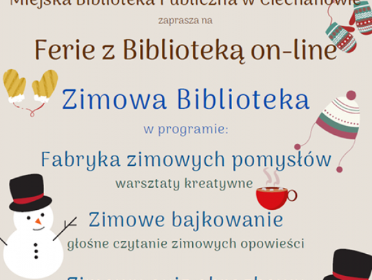 Miejska Biblioteka w Ciechanowie zaprasza na ferie!