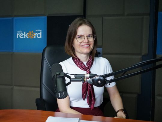 Lek. Anna Zębalska w studiu Radia Rekord