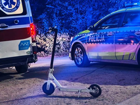 Mława. 15- latka jechała hulajnogą elektryczną. Trafiła do szpitala