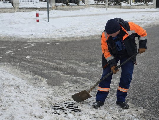 Mława. Miasto, które zasypał śnieg szykuje się na roztopy