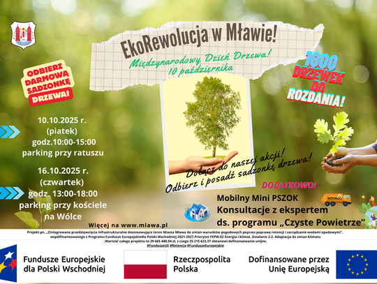 Mława. Miasto rozda 1000 sadzonek drzew!