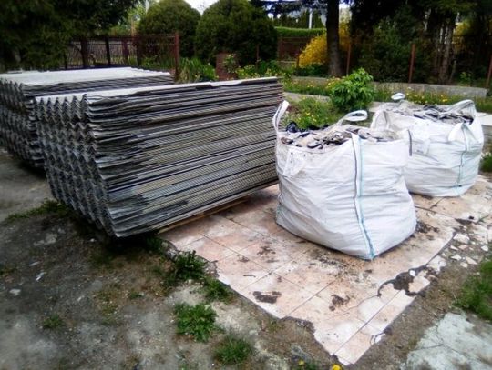 Mława pozbyła się kolejnych131 ton azbestu