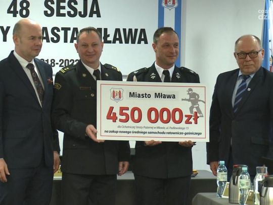 Mława. Strażacy z OSP z bur-mistrzowskim dofinansowanie