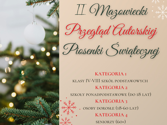 Młodzi artyści poszukiwani! Zgłoś swój utwór i zdobądź sceniczne doświadczenie Plakat o przeglądzie piosenki w Mordach