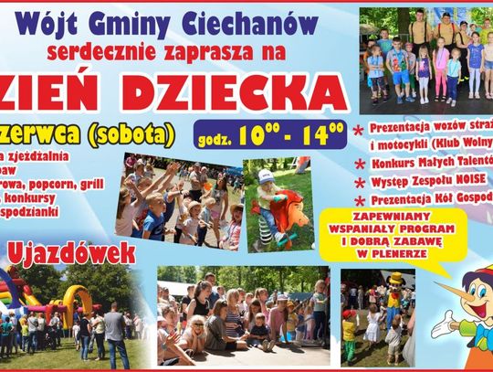 Moc atrakcji w Ujazdówku, czyli Dzień Dziecka w Gminie Ciechanów