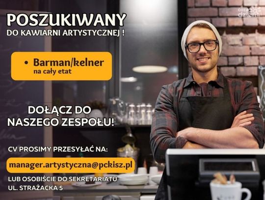 Można dołączyć do zespołu Kawiarni Artystycznej Powiatowego Centrum Kultury i Sztuki!