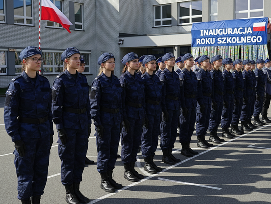 Mundur na szkolnym korytarzu. 57 uczniów z powiatu płońskiego rozpoczyna służbę... w szkolnej ławce