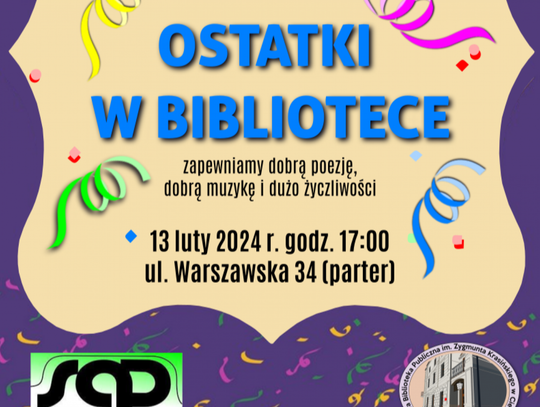 Na ostatki do biblioteki!