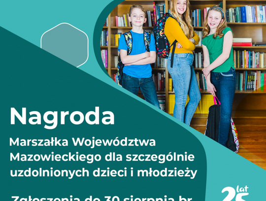 Nabór wniosków na Nagrodę Marszałka Województwa Mazowieckiego