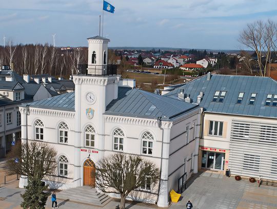 Widok  na ciechanowski ratusz