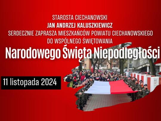 Narodowe Święto Niepodległości w Ciechanowie – uroczystości z koncertem i plenerową wystawą