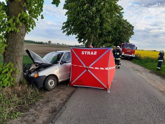 Nasierowo Dolne. Uderzył w drzewo i zginął na miejscu