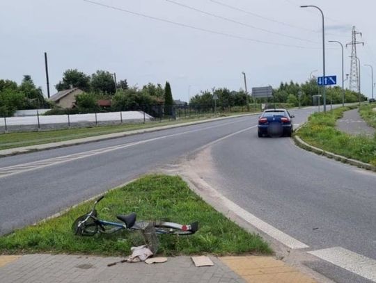 Nietrzeźwy rowerzysta potrącony na rondzie Solidarności