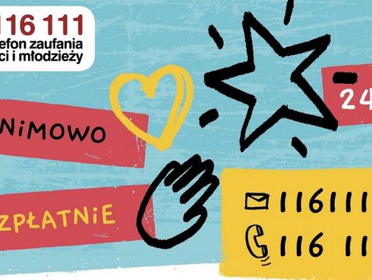 Nigdy nie jesteś sam! Skorzystaj z Telefonu Zaufania dla Dzieci i Młodzieży - 116 111
