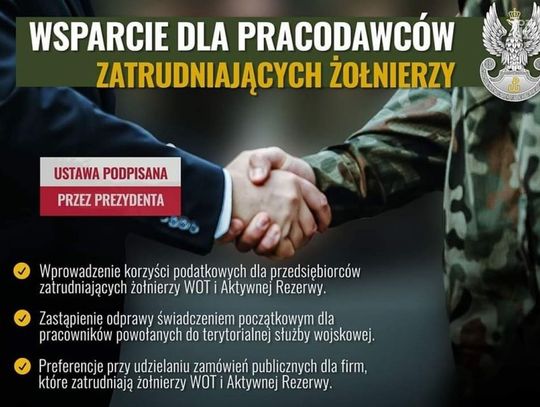 Nowe ulgi podatkowe i preferencje dla firm zatrudniających żołnierzy WOT i Aktywnej Rezerwy – Co zmienia nowa ustawa?