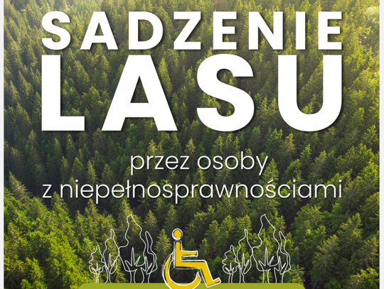 Osoby z niepełnosprawnościami posadzą las