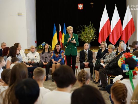 Pierwsza Dama w Pułtusku, odwiedziła uchodźców