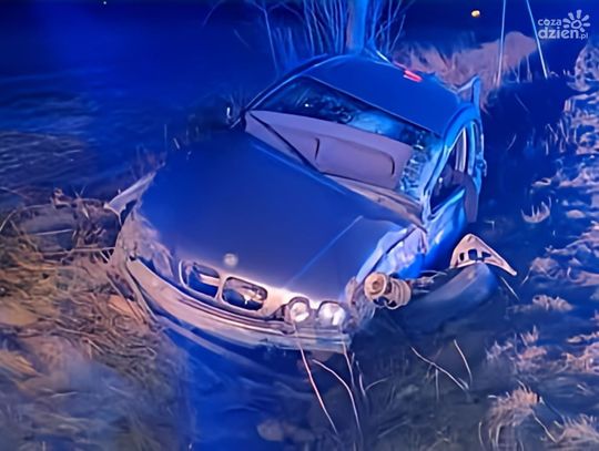 Pijany  19-latek  rozbił  BMW  pod  Ciechanowem