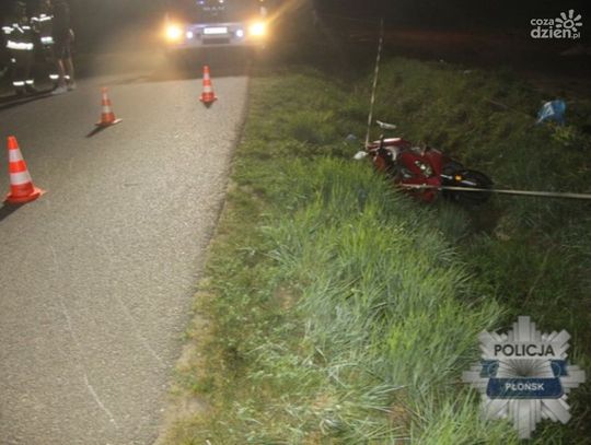 Pijany kierowca skody spowodował wypadek i uciekł, po czym wrócił na miejsce zdarzenia