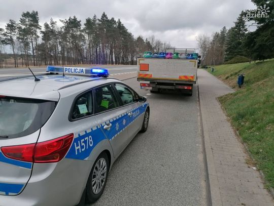 Pijany przewoził butle z gazem. Policja: Przyznał, że pił w lany poniedziałek