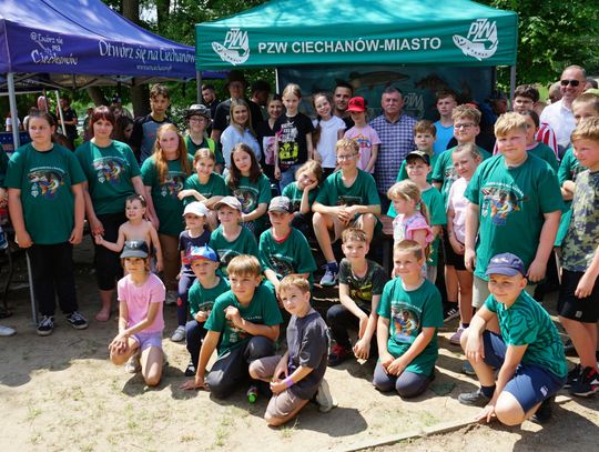 Piknik z Naturą w Ciechanowie. Licytacje i zawody wędkarskie dla małej Oli
