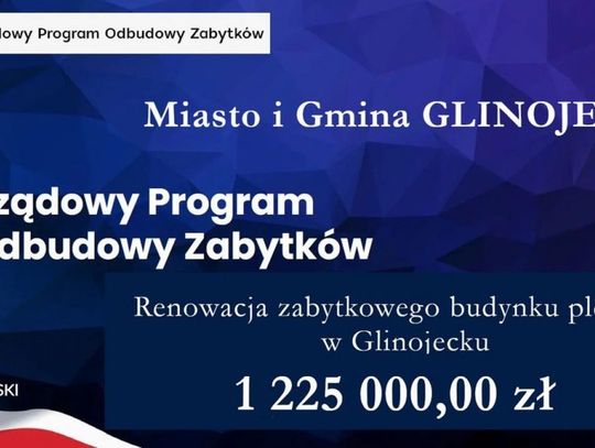 Plebania w Glinojecku do remontu. Pomogą środki rządowe