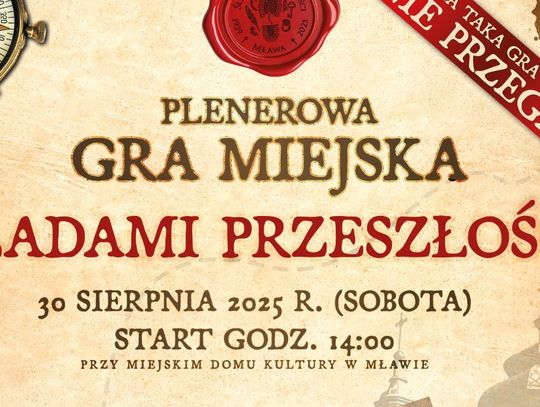 Uczestnicy gry miejskiej „Śladami przeszłości” przemierzą ulice Mławy w stroju i klimacie lat 30.