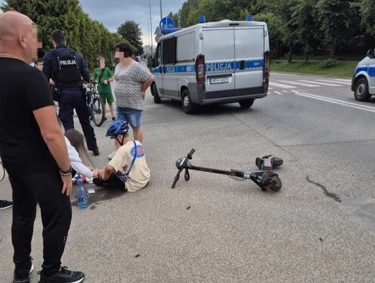 Wypadek z udziałem hulajnogi elektrycznej