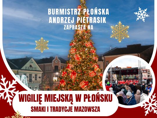 Płońszczanie podzielą się opłatkiem. Miejska wigilia dziś o 14.00 Płońszczanie podzielą się opłatkiem. Miejska wigilia dziś o 14.00