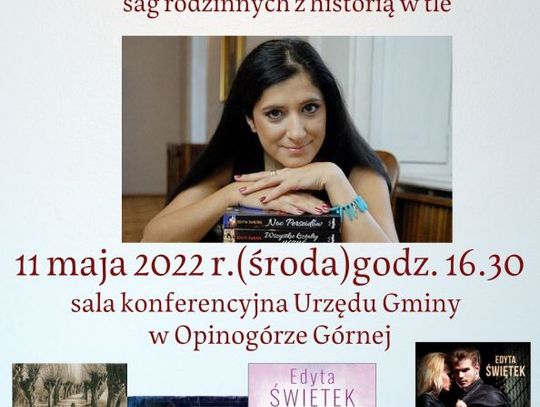 Podczas 'Tygodnia Bibliotek' do Opinogóry przyjedzie pisarka Edyta Świętek