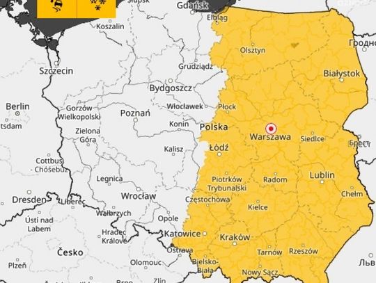 Pogorszenie warunków pogodowych w regionie 