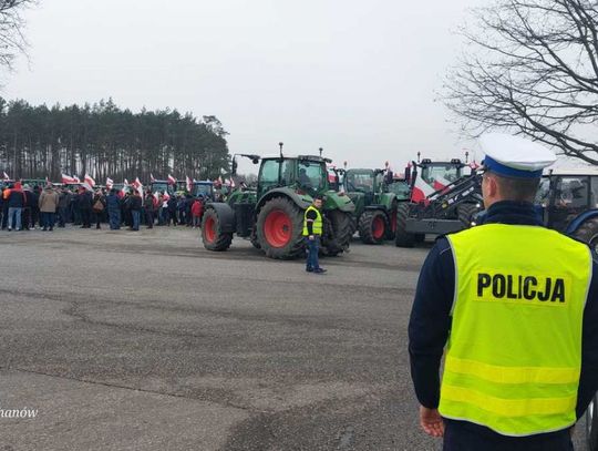 Policja dbała o bezpieczeństwo podczas protestów rolników