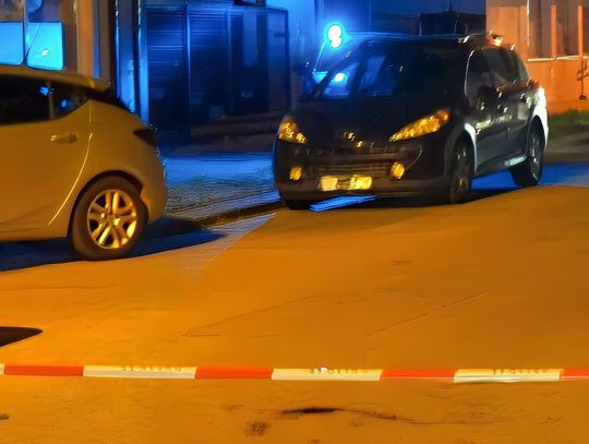 Policja na miejscu strzelaniny w Ciechanowie przy ul. Śląskiej.