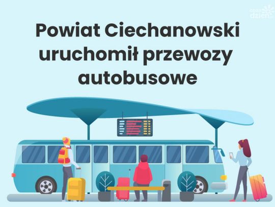 Powiat Ciechanowski uruchomił dwie linie autobusowe