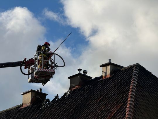 Pożar budynku przy ul. 17 Stycznia Pożar budynku przy ul. 17 Stycznia