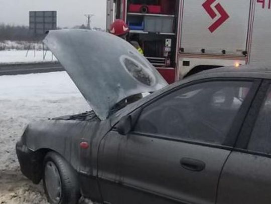 Pożar osobówki na Wojska Polskiego