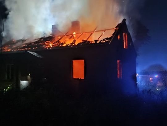 Pożar w Płaciszewie! Palił się budynek mieszkalny