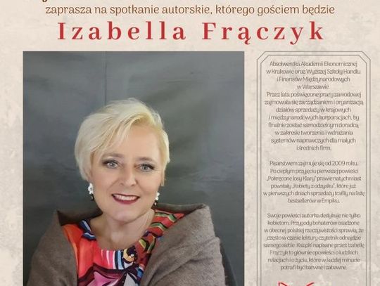Przed nami kolejne spotkanie autorskie w Miejskiej Bibliotece Publicznej w Ciechanowie