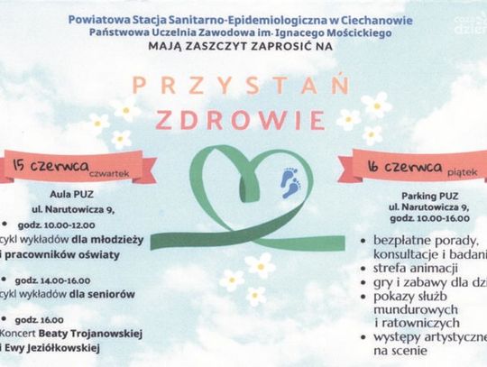 Przystań Zdrowie: Promocja zdrowego stylu życia i aktywności fizycznej w Ciechanowie