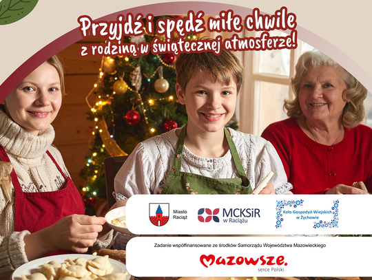 Raciąż. 19 grudnia MCKSiR organizuje świąteczne warsztaty Raciąż. 19 grudnia MCKSiR organizuje świąteczne warsztaty